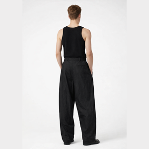 Fabricant OEM, pantalon en nylon pour homme, coupe ample, surdimensionné, imperméable, coupe large, coupe-vent, personnalisé - Product Image 2