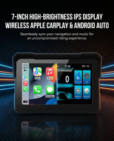 Console intelligente pour moto Zimtop 7 pouces IPS 2026 avec double caméra de tableau de bord 1080P, GPS, TPMS, 4G, CarPlay à distance, gestion de flotte B2B OEM/ODM