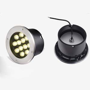 Mini projecteur linéaire LED extérieur encastré étanche haute puissance pour aménagement paysager et trottoir 6000K IP68 18W 6W RGB Acier inoxydable Ra90 - Product Image 1