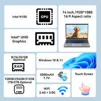 Laptop Aziendale YOGA 360 da 14 Pollici con Windows 11, Intel, 16/32GB RAM, SSD 2TB, Schermo Touch per Scrittura a Mano