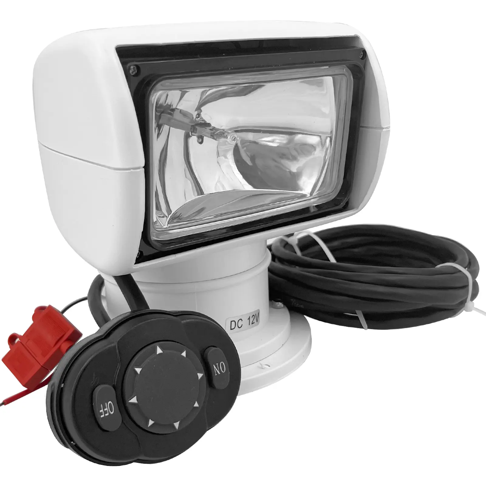 12V 100W 2500lm 3200K Zoeklicht Boot Afstandsbediening Spotlight Truck Auto Marine Search