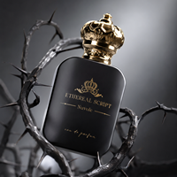 Nouveau produit, flacon de parfum de luxe personnalisé, flacon de parfum en verre de 100 ml, flacon vaporisateur personnalisé avec bouchon en métal pour parfum, 30 ml, 50 ml
