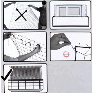 बहुक्रियाशील इनडोर पालतू जाल और बिल्ली गेट सुरक्षा दरवाजे के लिए पशु पैटर्न के साथ घर और सीढ़ी स्थापना बिल्ली नेट - Product Image 4