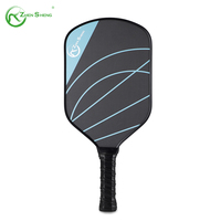 Zhensheng Raquette de pagaie de pickleball en fibre de carbone personnalisée de haute résistance pour la compétition sportive en plein air