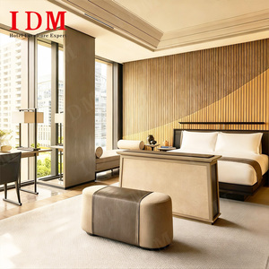 IDM Juego de dormitorio tamaño king ecológico de roble macizo de lujo moderno personalizado para Hoteles de 5 estrellas - Product Image 6