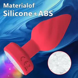 Vibrador Anal Portátil com LED, Plug Anal com 10 Anéis de Vibração, Controle Remoto Sem Fio, Massageador de Próstata, Brinquedos Sexuais para Mulheres, Homens e Gays - Product Image 4