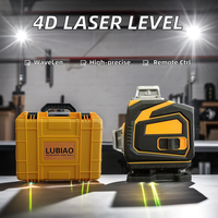 Niveau laser vert 4D 16 lignes LUBIAO 360° auto-nivelant, croix verticale, télécommande, précision 2 mm/7 m, garantie 1 an