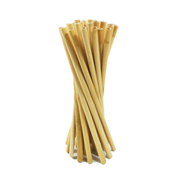 Pailles en bambou écologiques faites à la main 8mm 10mm 12mm pour les fêtes, les bars et les cafés