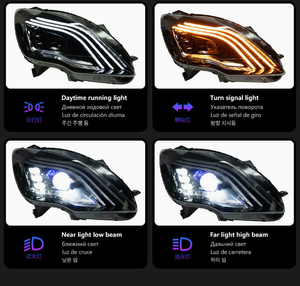 AURON New 12V 6000K CSP 36W Super Bright <b>LED</b> Chip <b>Headlight</b> Assembly 6000 Lumens R-CLASS W251 2005-2013 1 Year Warranty - Product Image 3