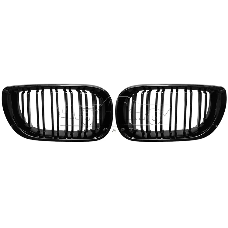 Fabriek Directe Auto Onderdelen Koolstofvezel Gloss Zwarte Nier Grills Voorbumper Grille Voor Bmw 3 Serie E46 2002 2003 2004 2005