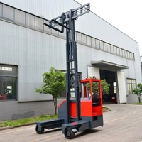 Chariot élévateur électrique sécurisé 1,5T 2T, capacité de levage 4,5M, hauteur de levage maximale, batterie lithium-ion, pneus pleins, chariot élévateur à fourche étroit