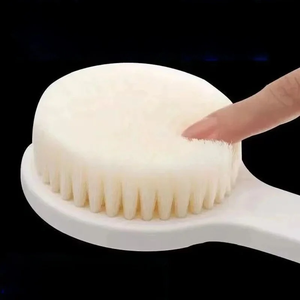 Zenidoo Brosse de bain moderne en plastique à long manche, poils doux, brosse corporelle pour salle de bain, exfoliant de dos, exfoliant de douche, tout usage - Product Image 6