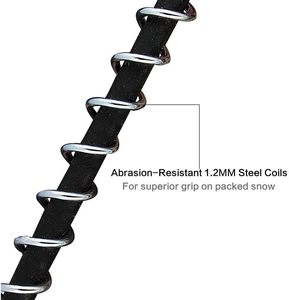 Crampons antidérapants pour glace et neige, semelles antidérapantes pour chaussures de marche sur neige et glace, crampons pour bottes d'hiver pour hommes et femmes - Product Image 2