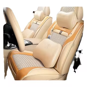 Housses de siège de voiture universelles en cuir de luxe de haute qualité et coussins, ensemble complet toutes saisons, vente directe d'usine - Product Image 3