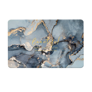 Alfombra de Baño Absorbente Antideslizante de Secado Rápido, Rectangular, de Fibra de Poliéster, Estilo Nórdico de Lujo para el Hogar - Product Image 1