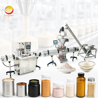 Chaîne de remplissage et de bouchage de bouteilles et de pots de poudre de matcha entièrement automatique ORME, haute vitesse, pour poudre
