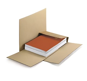 Custom fácil uso ajustável dobrável envelope livro envoltório utentes papelão papel mailer caixa - Product Image 6