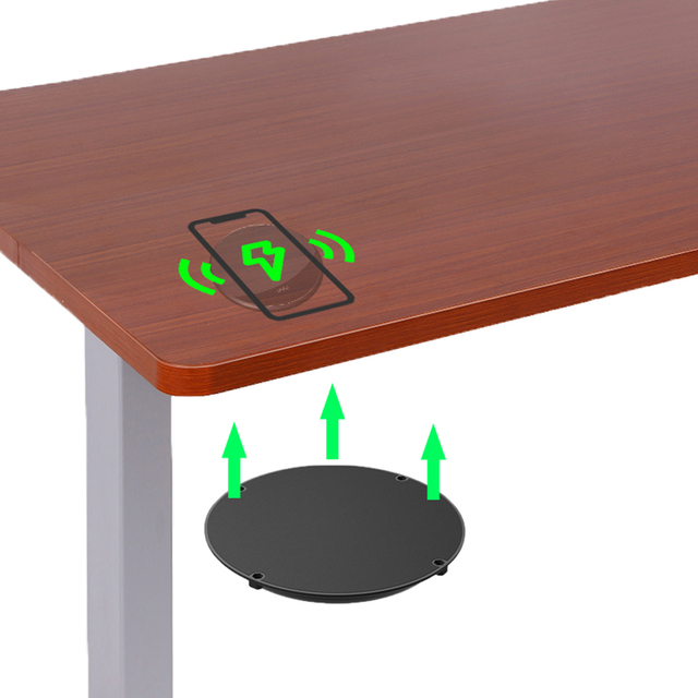 ODM OEM Fast Charging Through Table 20mm 10W Wireless Charger for Furniture Embedded Wireless Charger