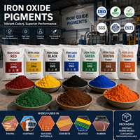 Pigment de colorant de ciment Oxyde de fer Pigments rouge/noir/jaune pour la construction de briques en béton