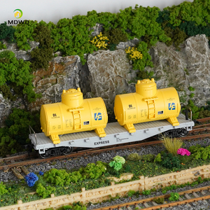 Modelo de Vehículo de Transporte de <span class=keywords><strong>Doble</strong></span> Tubo de 40 Pies, Material para Maquetas de Trenes, Mesa de Arena, Paisaje en Miniatura - Product Image 5