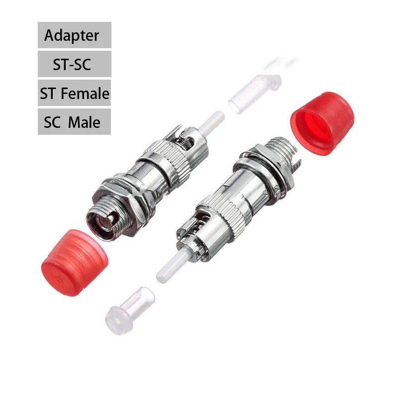 Fibra Optica Single Mode 9/125um Simplex ST/UPC Male To FC/UPC Female Hybrid Fiber Optics Adapters