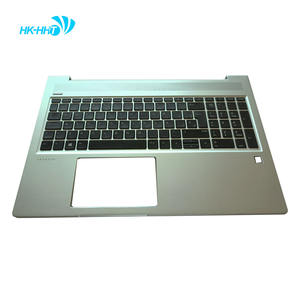 Repose-poignets HK-HHT pour ordinateur portable avec clavier espagnol pour <span class=keywords><strong>HP</strong></span> <span class=keywords><strong>ProBook</strong></span> 450 G6 <span class=keywords><strong>455</strong></span> G6 450 <span class=keywords><strong>G7</strong></span> <span class=keywords><strong>455</strong></span> <span class=keywords><strong>G7</strong></span> argent - Product Image 4
