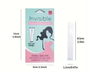 Factory Wholesale Transparent Adhesive Double Sided <b>Tape</b> For Women Clothing Accessories <b>Tape</b> Garment Stripes <b>Tape</b> Fashion <b>Tape</b> - Product Image 3