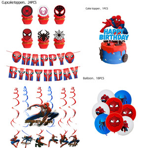 <strong>Marvel</strong> Spiderman Theme Tableware Set for <strong>Birthday</strong> Holiday Parties Cross-Border Paper Plate Cup Paper Towel Mother's Day Diwali - Product Image 2