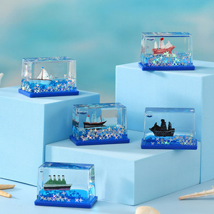 Diverses <span class=keywords><strong>d</strong></span>écorations <span class=keywords><strong>de</strong></span> bateaux <span class=keywords><strong>de</strong></span> croisière en mer en forme <span class=keywords><strong>de</strong></span> bouteilles à flotteurs, cadeaux créatifs, petits bateaux, cadeaux pour aquarium, vente en gros - Product Image 1