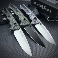Couteau de poche pliant BM 615BK, lame S30V, manche G10, survie en plein air, camping, chasse, couteaux tactiques, sauvetage, outils EDC tranchants