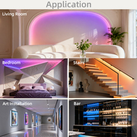 Vente directe usine – Bande LED intelligente RGB WS2811 60, 72, 96 LED/m avec contrôle à distance Wi-Fi pour salle de jeux