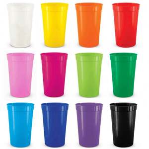 Vasos de Plástico PP de 12 oz con Tapa y Pajita, Reutilizables, Ecológicos, Antiderrames, Colores Brillantes, Vasos para Niños, Uso en Fiestas, Vasos Personalizados para Clubes - Product Image 3