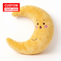 Coussin décoratif Ujoy personnalisé en forme de nuage, étoile et lune, en peluche douce, pour la maison, coussin de bébé