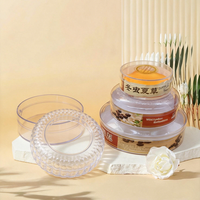 Boîte en plastique jetable personnalisée avec étiquette transparente, sérigraphie UV/soie, estampage à chaud doré, pour gâteaux de lune, nids d'oiseaux, desserts, cadeaux et artisanat, qualité alimentaire, vente en gros