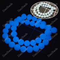 Vente en gros, nouveauté, stock, perles fluorescentes pour la fabrication de bijoux, bracelets, 6mm, 8mm, 10mm