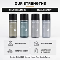 Articles de toilette jetables légers et multi-usages pour hôtel, flacon de 40 ml format voyage, shampoing PET, Airbnb, hôtel, motel, articles de toilette pour invités