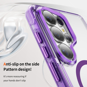 Coque de luxe magnétique transparente anti-jaunissement en PC et TPU antichoc pour <span class=keywords><strong>Samsung</strong></span> Galaxy S26 Ultra – Prise en charge OEM ODM - Product Image 6