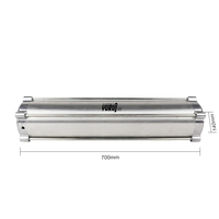 Réservoir d'air en aluminium 2.5 gallons pour accessoires de pneumonie de voiture 3/8 ou 1/4 NPT Port 140*700mm