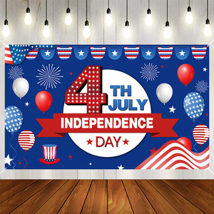 Grande toile de fond bannière heureuse du 4 juillet pour les décorations de la fête de l'indépendance - Product Image 6