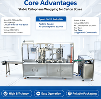 Machine d'emballage automatique en cellophane 3D sans résidus de produit à l'intérieur de la machine, machine d'emballage de boîtes en carton avec bande de déchirement