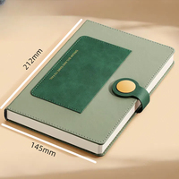 Promotion d'usine : Carnets lignés, Agendas magnétiques, Marque privée personnalisée, Carnet de poche A5 en cuir avec porte-stylo élastique
