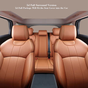 SUNNUO Protector de asiento de coche de cuero PU de lujo, gran oferta, tamaño Universal, cubierta completa de cinco asientos, diseño deportivo para las cuatro estaciones - Product Image 4