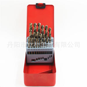 Jeu de forets métalliques M35 en acier rapide, finition dorée, tige droite, forets hélicoïdaux pour perçage du métal - Product Image 2