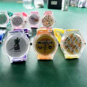 Montres créatives pour enfants, montres fines en plastique de dessin animé pour enfants, impression OEM, montres pour enfants, logo personnalisable - Product Image 5
