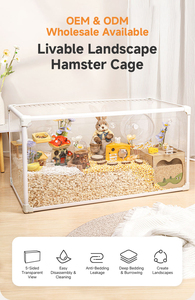 <span class=keywords><strong>Cage</strong></span> à hamster en gros, personnalisée, transparente, grand espace, habitat pour hamster 100 cm, <span class=keywords><strong>cage</strong></span> pour animaux de compagnie en acrylique à assembler - Product Image 6