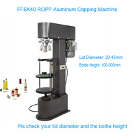 Nouveau produit, capsuleuse automatique à tête unique/machine de scellement de liquide oral pour bouteilles de vin, machine à visser les capsules en aluminium DK-50 110V