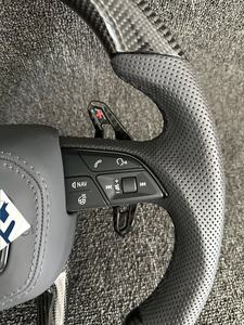 Volant de course en fibre de carbone compatible avec Audi A3 2018 2019 A4 A5 A6 A7 A8 S3 S5 S6 S7 RS3 RS4 RS5 RS6 RS7 TT TTRS B9 - Product Image 3