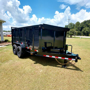 Remolques Volquete en Venta, Remolque Volquete de Aluminio de Doble Eje con Elevación Hidráulica 7x14, Construcción Resistente para Transporte, 5 Años de Garantía, Alta Calidad - Product Image 1