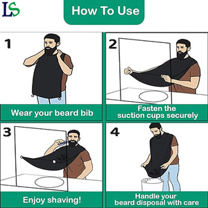 <span class=keywords><strong>Cape</strong></span> <span class=keywords><strong>de</strong></span> rasage professionnelle imperméable et antiadhésive pour hommes, pour la <span class=keywords><strong>coupe</strong></span> <span class=keywords><strong>de</strong></span> cheveux, le rasage <span class=keywords><strong>de</strong></span> la barbe, le nettoyage du visage, avec ventouses - Product Image 2