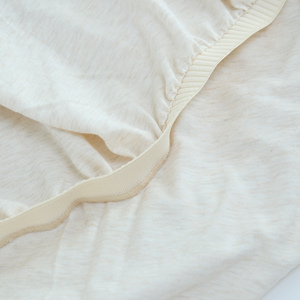 Nhăn-miễn phí siêu mềm 100% cotton <span class=keywords><strong>jersey</strong></span> 140gsm <span class=keywords><strong>Knit</strong></span> tấm thêm sâu túi được trang bị tấm Duvet cover bedding Set - Product Image 4